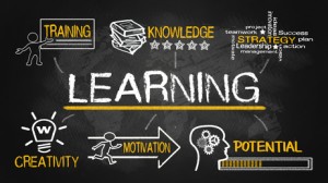 learning concept with education elements