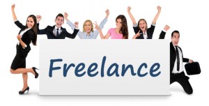 Freelance word on banner